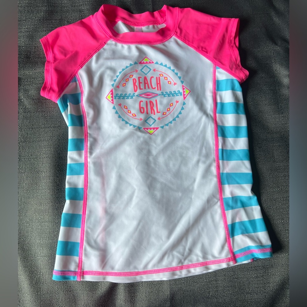 Beach Girl short sleeve top size S 7/8